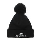 Hevari Beechfield beanie with pompom