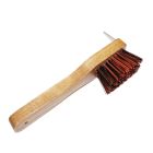 Equitare wooden hoof brush with hoofpick