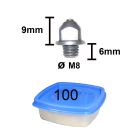 Tuna Stud with flange Box 10-6 length 9 mm, 100 pcs