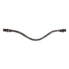HKM Sparkle Browband brown leather