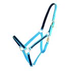 Equitare Pro Nylon halter 3/4" 2-coloured without buckle on nose