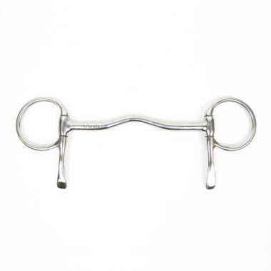 Hevari Pro Steel Solid mullen mouth trotting bit