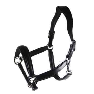 Equitare Elegant Black Leather halter