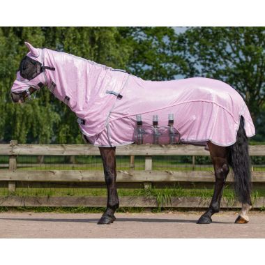 QHP Primrose Anti-fly rug with neck and mask