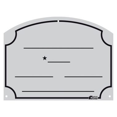 Vplast Name plate with rows