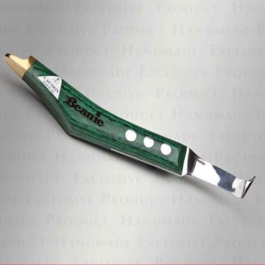 Steven Beane Green hoof knife Wide left
