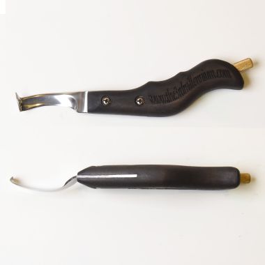 3rd Millenium Hoof knife with sharpener right