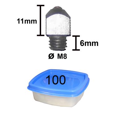 Tuna Stud Box 8-6 length 11 mm, 100 pcs