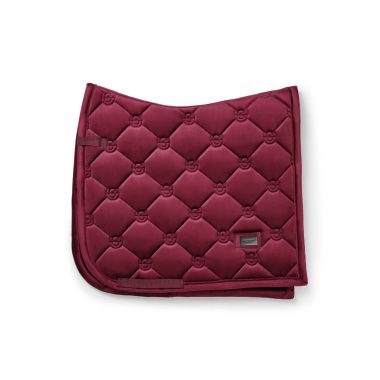 Equestrian Stockholm Velvet Merlot Saddle Pad