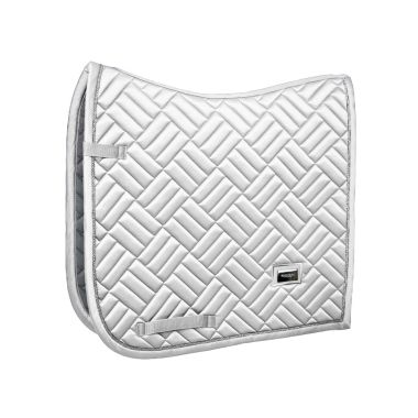 Equestrian Stockholm Modern White Perfection Silver saddle pad