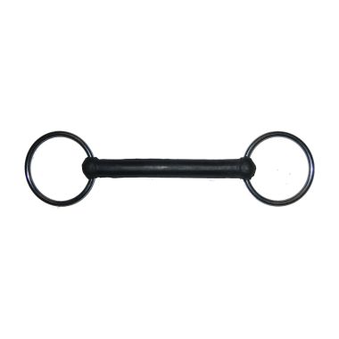 Equitare Ring snaffle unjointed rubber mouth