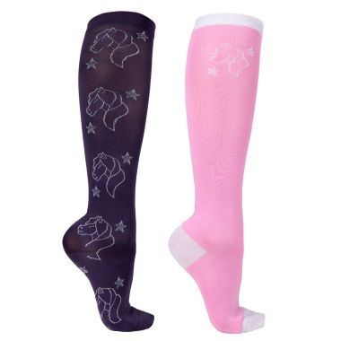 QHP Gwenn Knee stockings 2-pack