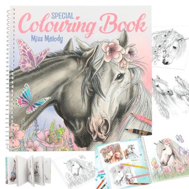 Miss Melody Special coloring book