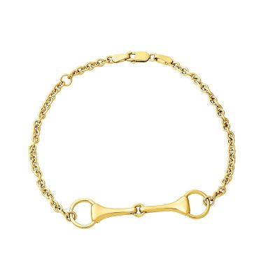 Lempikoru Ratsu bit bracelet gold-plated 19 cm chain