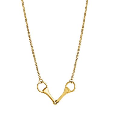 Lempikoru Ratsu bit necklace gold-plated 50 cm chain