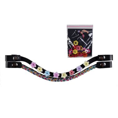 HKM Hobby Horsing Flower Browbands set