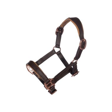 HKM Hobby Horsing Rose gold leather halter