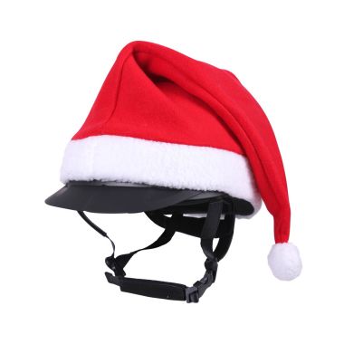 Christmas hat for riding helmet