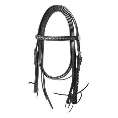 Lakota Silver Wire Western bridle with reins