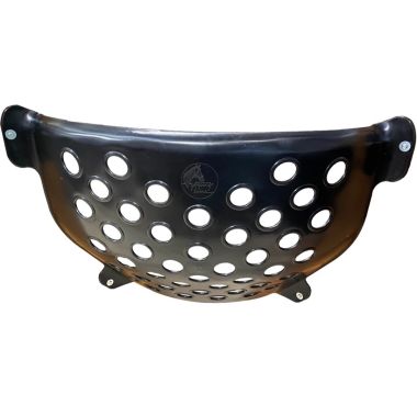 Corner hay feeder with holes
