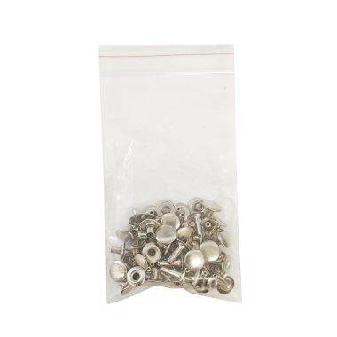 Sister rivet 75 nickel-plated open head 30 pcs bag