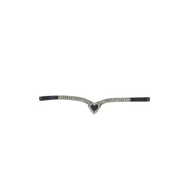 Hansbo Love browband with crystal heart